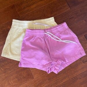 Women's Pink and Cream Shorts